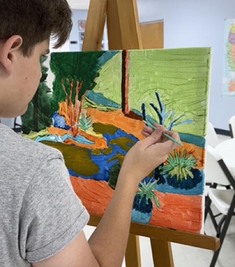 Agape Christian School Sarasota art classes art class at Agape Christian School